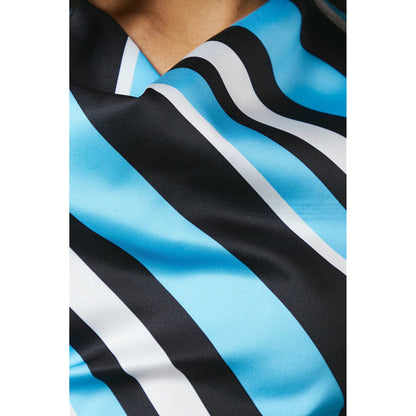 Blue - Side - Principles Womens-Ladies Printed Cowl Neck 3-4 Sleeve Midi Dress