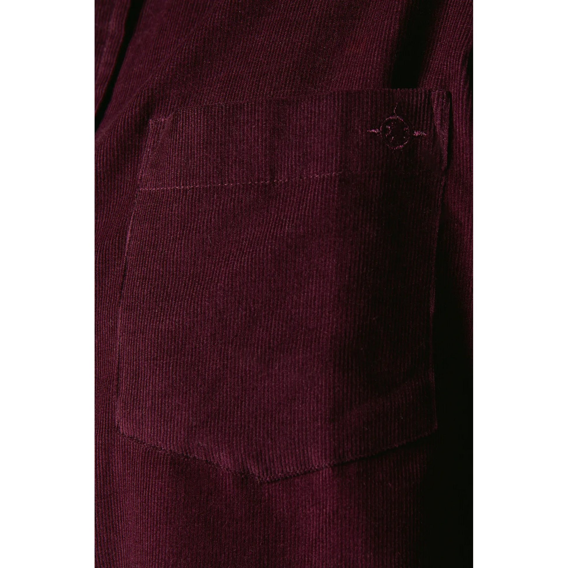 Burgundy - Lifestyle - Maine Mens Corduroy Long-Sleeved Shirt