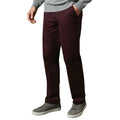 Burgundy - Front - Maine Mens Premium Chino Trousers