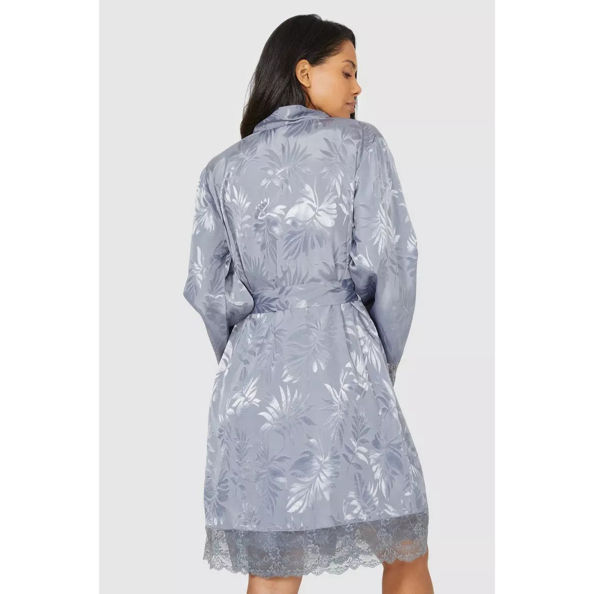 Debenhams Womens/Ladies Jacquard Wrap Dressing Gown – Universal Textiles
