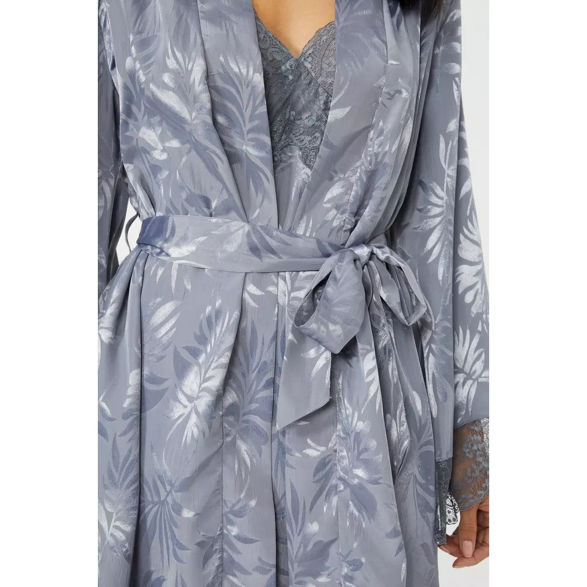 Debenhams Womens/Ladies Jacquard Wrap Dressing Gown – Universal Textiles