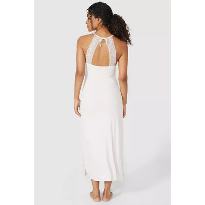 Blush - Back - Debenhams Womens-Ladies Milano Ribbed Lace Detail Nightie