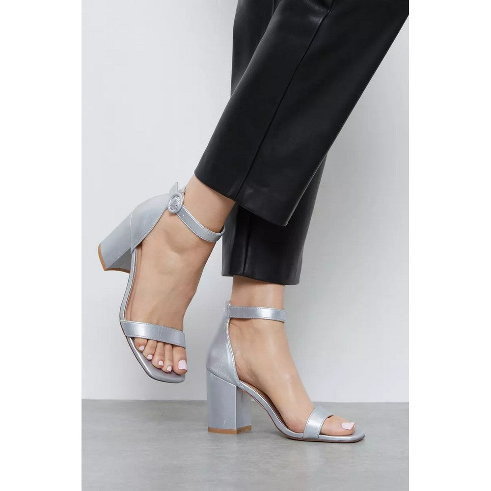 Silver - Lifestyle - Dorothy Perkins Womens-Ladies Smiley Block Heel Shoes