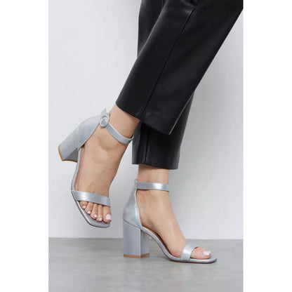 Silver - Lifestyle - Dorothy Perkins Womens-Ladies Smiley Block Heel Shoes