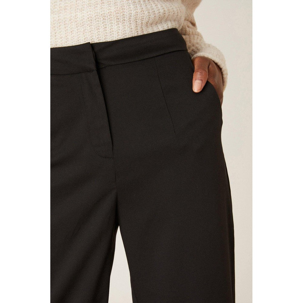 Black - Side - Dorothy Perkins Womens-Ladies Straight Leg Tall Trousers