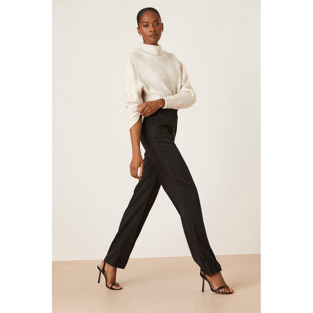 Black - Lifestyle - Dorothy Perkins Womens-Ladies Straight Leg Tall Trousers