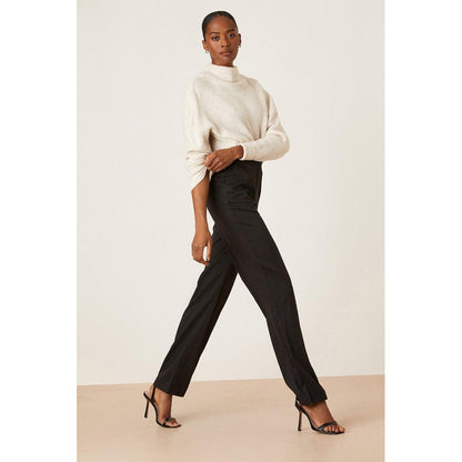 Black - Lifestyle - Dorothy Perkins Womens-Ladies Straight Leg Tall Trousers