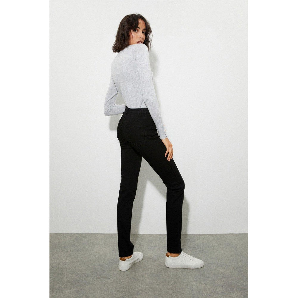 Black - Back - Dorothy Perkins Womens-Ladies Ellis Tall and Slim Jeans