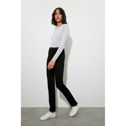 Black - Lifestyle - Dorothy Perkins Womens-Ladies Ellis Tall and Slim Jeans