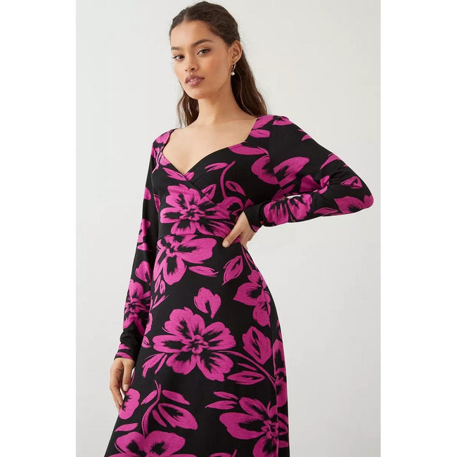 Dorothy Perkins Womens/Ladies Floral Wrap Petite Midi Dress