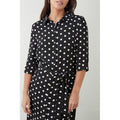 Monochrome - Pack Shot - Dorothy Perkins Womens-Ladies Spotted Tall Shirt Dress