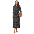 Monochrome - Front - Dorothy Perkins Womens-Ladies Spotted Tall Shirt Dress