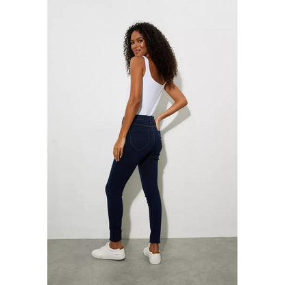 Indigo - Back - Dorothy Perkins Womens-Ladies Premium Eden Skinny Jeggings