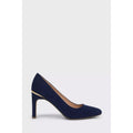 Navy - Side - Dorothy Perkins Womens-Ladies Dover Matte Round Toe Wide Court Shoes
