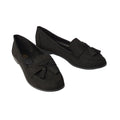 Natural Black - Front - Dorothy Perkins Womens-Ladies Lennie Tassel Wide Loafers