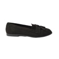 Natural Black - Back - Dorothy Perkins Womens-Ladies Lennie Tassel Wide Loafers