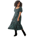 Green - Front - Dorothy Perkins Womens-Ladies Spotted Square Neck Plus Midi Dress