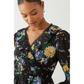 Black - Lifestyle - Dorothy Perkins Womens-Ladies Floral Lace Detail Mini Dress