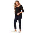 Black Blue - Front - Dorothy Perkins Womens-Ladies Darcy Over Bump Skinny Maternity Jeans