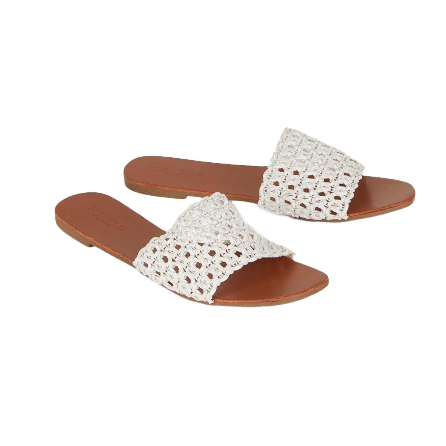 White - Front - Dorothy Perkins Womens-Ladies Faith Aluna Woven Sandals