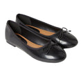 Black - Front - Dorothy Perkins Womens-Ladies Phoebe Bow Flat Ballet Shoes