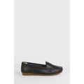 Black - Back - Good For The Sole Womens-Ladies Nessa Leather Loafers