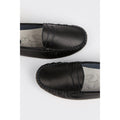 Black - Side - Good For The Sole Womens-Ladies Nessa Leather Loafers