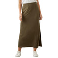 Khaki - Front - Dorothy Perkins Womens-Ladies Tube Midaxi Skirt