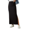 Black - Front - Dorothy Perkins Womens-Ladies Tube Midaxi Skirt