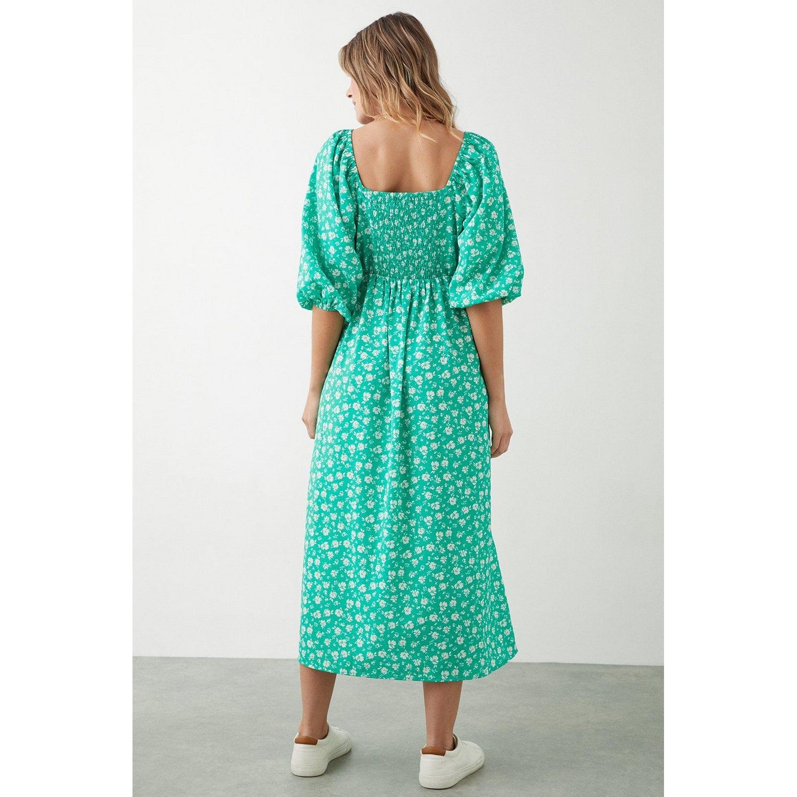 Dorothy Perkins Womens/Ladies Floral Square Neck Midi Dress – Universal  Textiles