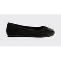 Black - Back - Good For The Sole Womens-Ladies Tilly Extra Wide Pumps