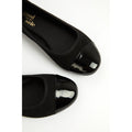 Black - Side - Good For The Sole Womens-Ladies Tilly Extra Wide Pumps