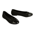 Black - Front - Good For The Sole Womens-Ladies Tilly Extra Wide Pumps