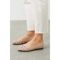 Blush - Lifestyle - Good For The Sole Womens-Ladies Layla Woven Leather Pumps