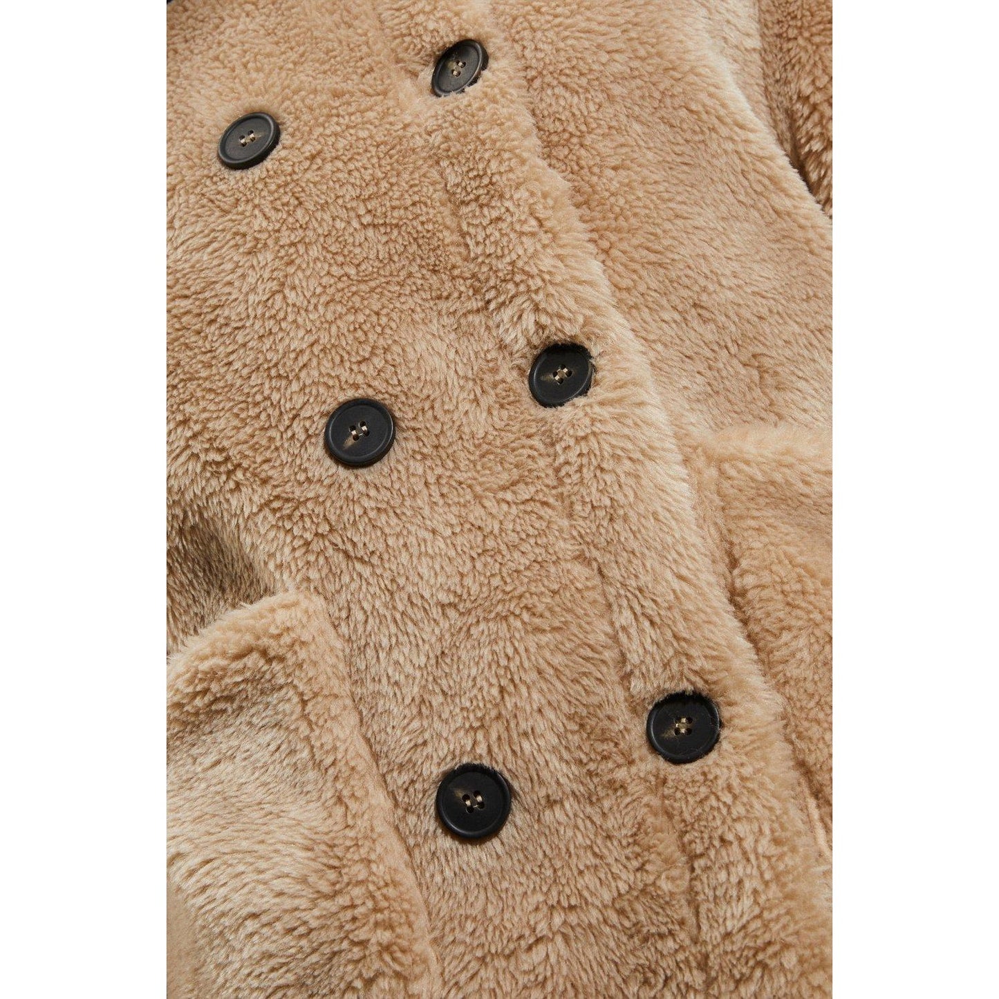 Oatmeal - Lifestyle - Dorothy Perkins Womens-Ladies Faux Fur Double-Breasted Coat