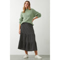 Monochrome - Lifestyle - Dorothy Perkins Womens-Ladies Spotted Tiered Midi Skirt