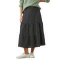Monochrome - Front - Dorothy Perkins Womens-Ladies Spotted Tiered Midi Skirt