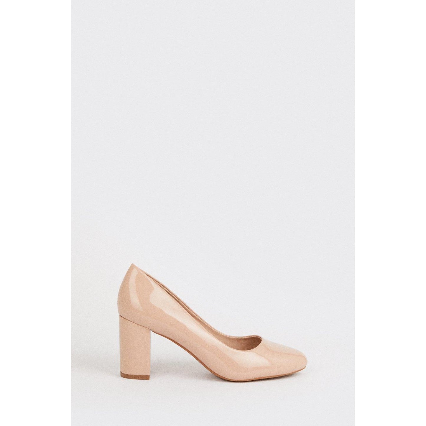 Blush - Back - Dorothy Perkins Womens-Ladies Dolly Round Toe Block Heel Court Shoes