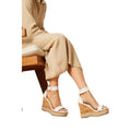 White - Lifestyle - Faith Womens-Ladies Madison High Wedge Sandals