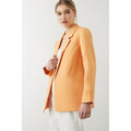 Apricot - Pack Shot - Dorothy Perkins Womens-Ladies Turned Up Cuff Blazer