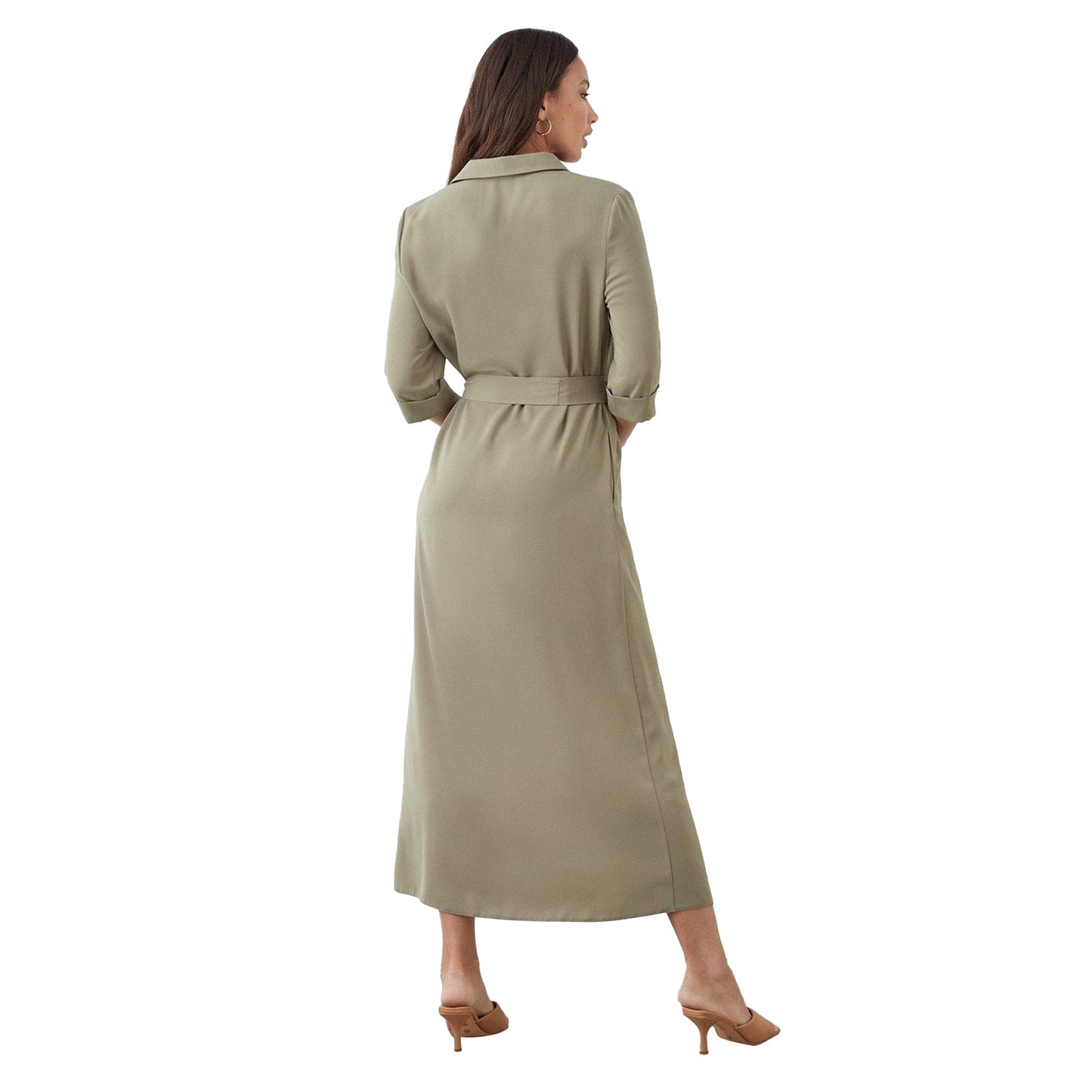 Sage - Side - Dorothy Perkins Womens-Ladies Tall Shirt Dress