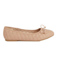 Blush - Front - Dorothy Perkins Womens-Ladies Priya Quilted Wide Ballerina Flats