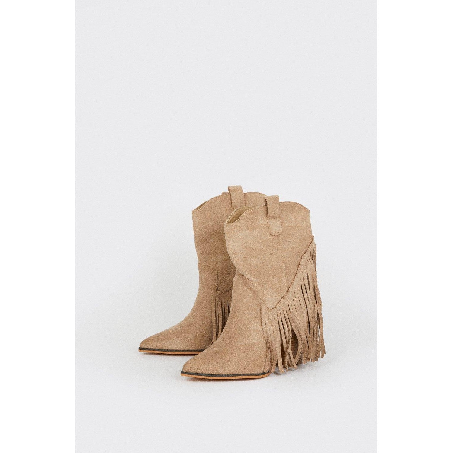 Taupe - Lifestyle - Dorothy Perkins Womens-Ladies Amanda Fringe Western Boots