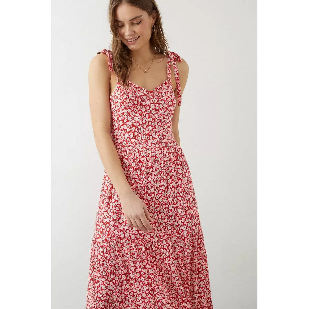 Red - Lifestyle - Dorothy Perkins Womens-Ladies Ditsy Print Tiered Maxi Dress