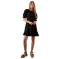 Black - Front - Dorothy Perkins Womens-Ladies Ruffle Hem Mini Dress