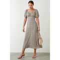 Ivory - Lifestyle - Dorothy Perkins Womens-Ladies Ditsy Print Ruched Midi Dress