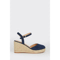 Navy - Back - Dorothy Perkins Womens-Ladies Rumor Closed Toe Wedges