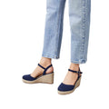 Navy - Front - Dorothy Perkins Womens-Ladies Rumor Closed Toe Wedges