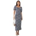 Navy - Front - Dorothy Perkins Womens-Ladies Spotted Sweetheart Tall Midi Dress