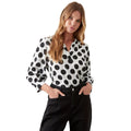 Monochrome - Front - Dorothy Perkins Womens-Ladies Spotted Overhead Top